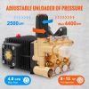 VEVOR Pressure Washer Pump, 1" Shaft Horizontal Triplex Plunger, 4400 PSI, 4 GPM Flow, Replacement Power Washer Pumps Kit, Parts Washer Pump
