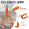 VEVOR Timber Claw Hook, 36 inch 4 Claw Log Grapple for Logging Tongs, Swivel Steel Log Lifting Tongs
