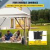 VEVOR Outdoor Canopy Gazebo Tent, Portable Canopy Shelter with 12'x12' Large Shade Tents for Parties, Backyard, Patio Lawn and Garden, 4 Sandbags