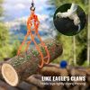 VEVOR Timber Claw Hook, 36 inch 4 Claw Log Grapple for Logging Tongs, Swivel Steel Log Lifting Tongs