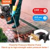 VEVOR Pressure Washer Pump, 1" Shaft Horizontal Triplex Plunger, 4400 PSI, 4 GPM Flow, Replacement Power Washer Pumps Kit, Parts Washer Pump