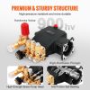VEVOR Pressure Washer Pump, 3/4" Shaft Horizontal Triplex Plunger, 3700 PSI, 2.5 GPM, Replacement Power Washer Pumps Kit, Parts Washer Pump